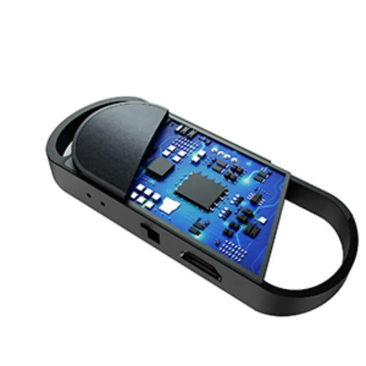 Porte-Clés Enregistreur Audio avec Mousqueton – Discrétion et Sécurité Intelligente