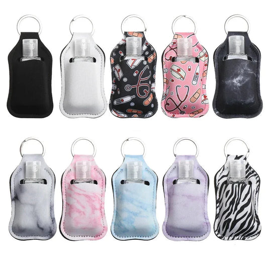 Porte-Gel Hydroalcoolique avec Bouteille Vide – Format Porte-Clés