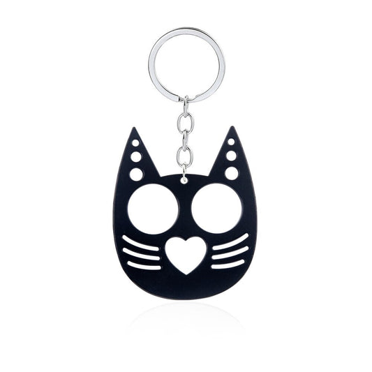 Kitty Cat Ears Self Defense Knuckles Keychain