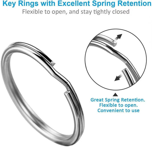 Anneaux Porte-Clés en Acier Premium – Résistants et Sécurisés