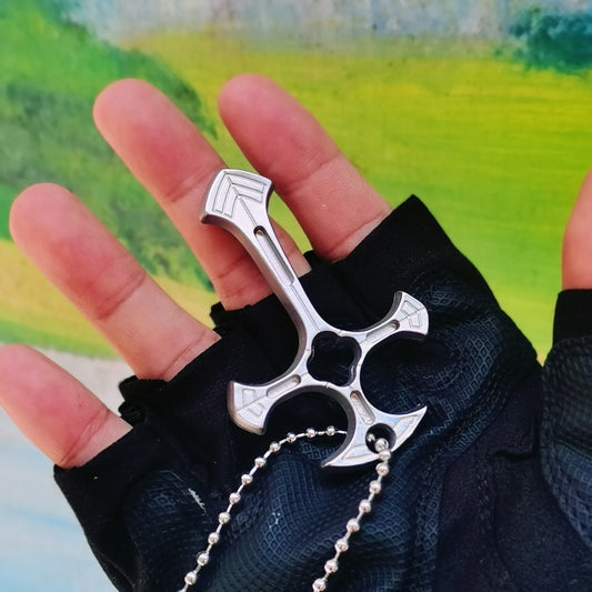 Porte-Clés Croix de Défense Personnelle — Discret & Spirituel