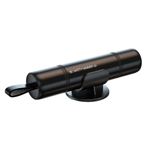 Black smooth textured body window breaker seatbelt cutter